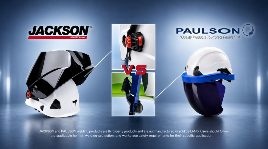Welding Mask for Type II Hard Hat: Two Tested Solutions for the LAND Frontier Type II Helmet