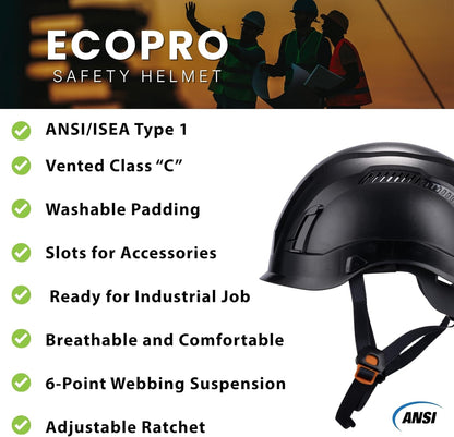 EcoPro Safety Helmet + Smoke Visor Kit