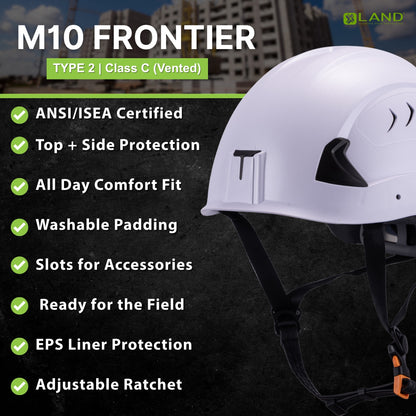 Frontier Type 2 Class C (Vented) Safety Helmet