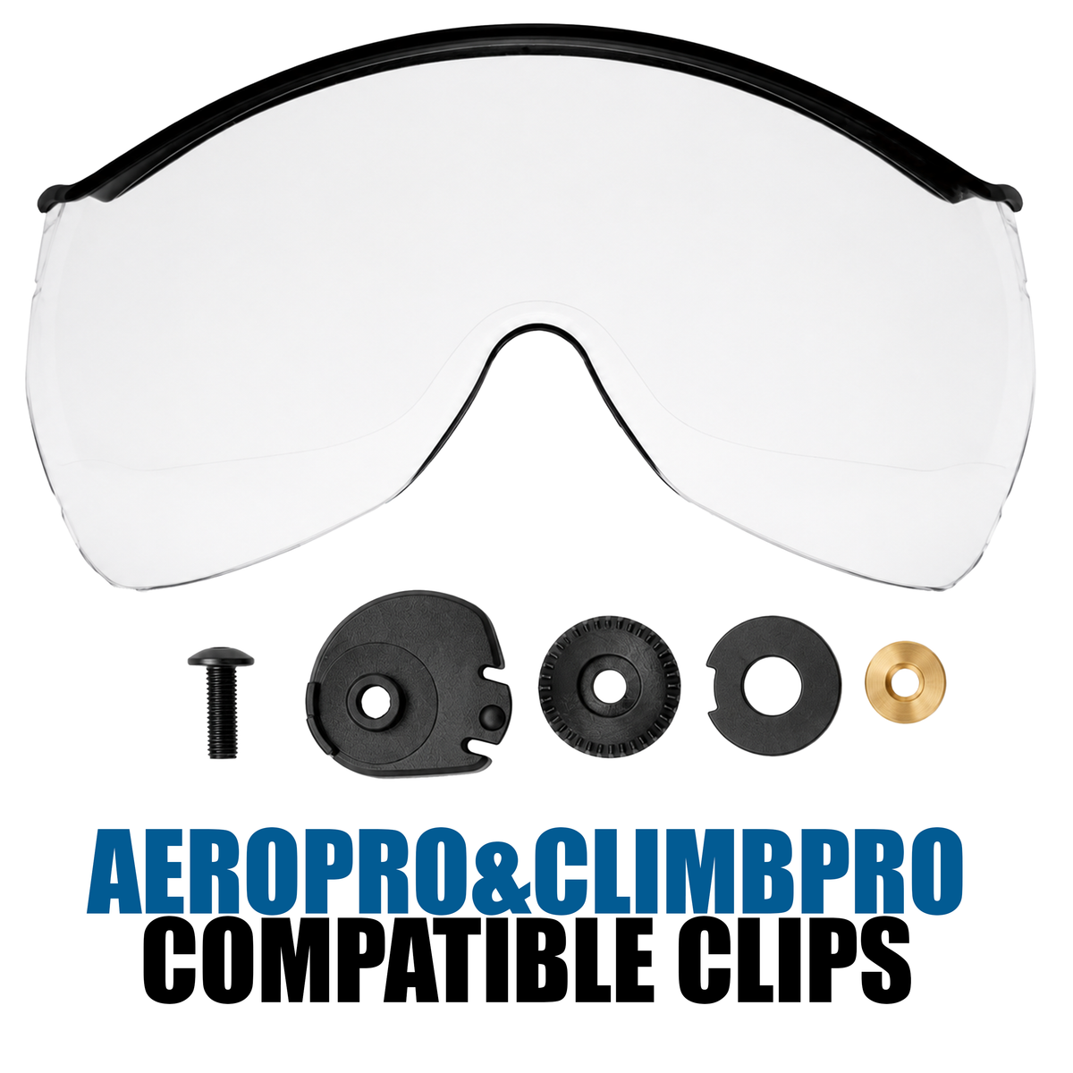 AeroPro & ClimbPro Clear Safety Visor w/ Clips